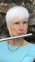 Clare playing flute 